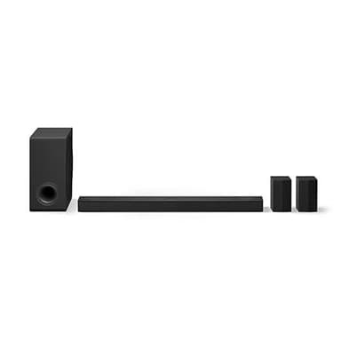 LG S80TR - Barra audio intelligente, 580 W di potenza e 5.1.3 canali, altoparlanti doppi posteriori wireless, 3 altoparlanti verticali, audio surround Dolby Atmos e DTS: X, Hi-Res 24 bit/96 kHz