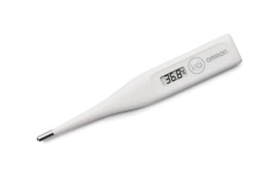 OMRON Eco Temp Basic Termometro digitale per febbre per uso orale, ascellare e rettale - Letture accurate, facile da pulire e resistente all'acqua. Ideale per adulti, bambini e neonati