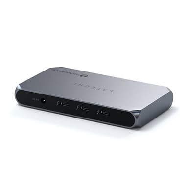 SATECHI Hub Slim Pro Thunderbolt 4, Ricarica USB-C 96W, Display Singolo 8K o Doppio 4K, 4 Porte Thunderbolt 4, USB 3.2 Gen2 - per MacBook Pro/Air M1 M2 M3, Dell, HP, Surface, Lenovo