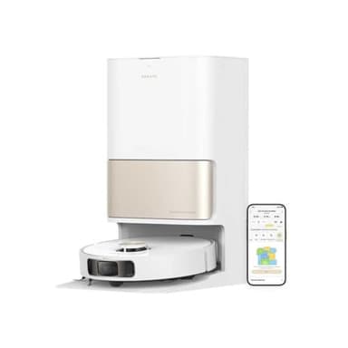 DREAME L10s Pro Ultra Heat Robot Aspirapolvere e Lavapavimenti, Estensione del Mocio, Mocio autopulente con Acqua Calda, Aspirazione 7.000 Pa, Lavaggio e Pulizia Pavimenti con Doppio Mocio