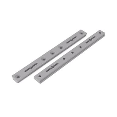 PRIWAS Binari scorrevoli per seghe circolari da tavolo Bosch GTS | Guide di guida per seghe circolari da tavolo Bosch (GTS 10 XC) in plastica speciale di colore grigio con montaggio laterale