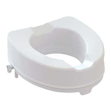 CURA FARMA Cura Active - Rialzo WC per Anziani e Disabili di 14H cm, Sollevatore Universale con Manopole di Blocco - Alzawater per Anziani, Protesi Anca e Mobilità Ridotta, Pratico ed Ergonomico
