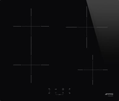 Smeg SI1B2642D - Piano cottura ad induzione, 4 fuochi, 60x51 cm, Nero