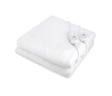 Pekatherm | Scaldaletto elettrico doppio | Dimensioni 140x160 cm | 2 regolatori di temperatura | Protezione dal surriscaldamento | 100% poliestere | Coperta coprimaterasso | Pekatherm UP205