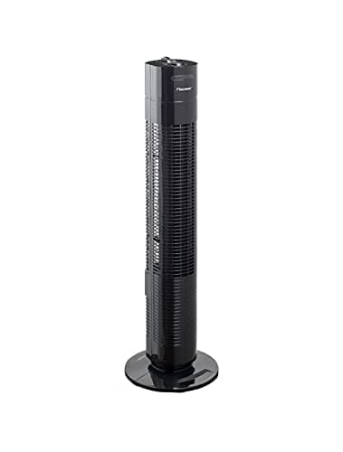 Bestron Ventilatore a torre con funzione oscillante, Altezza: 75 cm, 50 W, Nero