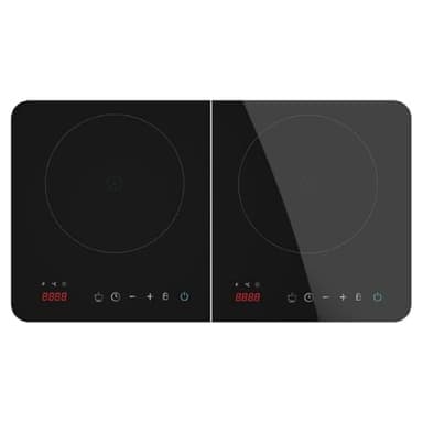Cecotec Piastra a induzione digitale Full Magma Double. 3500W, 2 fornelli, portatile, con vetro di sicurezza, controllo touch e programmabile.