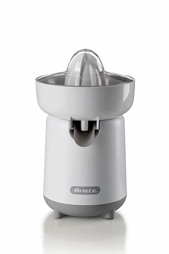 Ariete Spremiagrumi Breakfast 418, Spremiagrumi Elettrico con 2 Coni per Frutti Grandi e Piccoli, Beccuccio Salvagoccia, Doppia Rotazione, Coperchio di Protezione, Piedini Antiscivolo, 40W, Beige