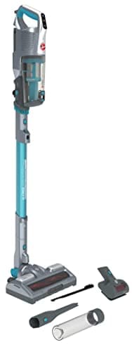 Hoover H-FREE 500 HYDRO PLUS HF522YSP 011 Aspirapolvere Senza Fili, 330W, 0,45 L, Aspira e Lava, Mini Turbo Spazzola, Autonomia 45 Min, Compatta, Blu
