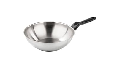 Barazzoni Le Inoxidabili Saltapasta Wok, Acciaio Inox 18/10, ø28cm, capacità 3.70lt, Adatto Anche per Induzione, Made in Italy, 28 cm