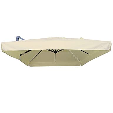 BricoShopping® Telo di Ricambio per Ombrellone decentrato a Braccio 3x4 300gr/mq senza Tasche da Giardino 8 Stecche in Legno Top Superiore di Copertura Airvent Impermeabile 3x4 (C/Spacco Senza Tasche)