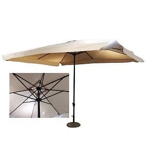 MAURY'S OMBRELLONE DA GIARDINO RETTANGOLARE 3 X 4 MT (Ecrù)