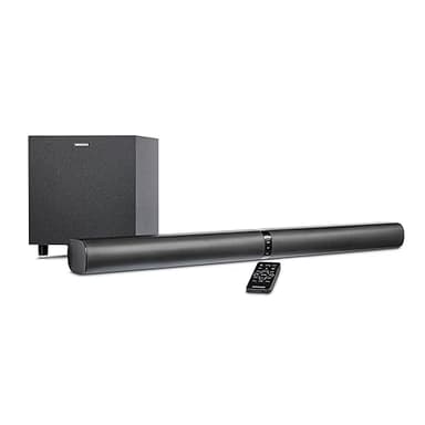 MEDION Convertible Bluetooth 2.1 TV Soundbar con Subwoofer senza fili P64150 (2x 30 W + 60 W, HDMI ARC con CEC, AUX, ingresso ottico, MD 45001)