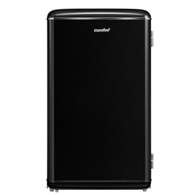 COMFEE' RCD93BL2EURT(E) Piccolo frigorifero 93Litre, Design retrò, Mini frigo da tavolo, Termostato regolabile, Silenzioso, Adatto per casa, ufficio e hotel, Nero