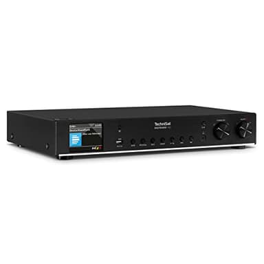 TechniSat DIGITRADIO 143 (V3) - Sintonizzatore HiFi per Internet Radio (Radio Digitale DAB+, Streaming Audio Bluetooth, Spotify Connect, Antenna telescopica, Telecomando, Larghezza 43,5 cm) nero