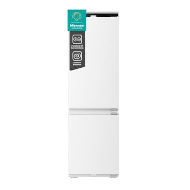 Hisense RB3B250NEWE1, Frigorifero Combinato da incasso Total No Frost 178cm, 35dB (B), 252l, display digitale LED, 1 cassetto controllo umidità, convert function nel freezer, luce superiore e laterale