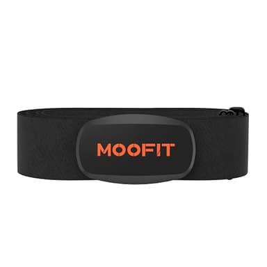 moofit HR6 Cardiofrequenzimetro Fascia Toracica, Sensore HR Impermeabile IP67, Bluetooth/ANT+, Dati HR in Tempo Reale e Dinamica del Movimento Durante l'esercizio, Compatibile con APP iOS/Android