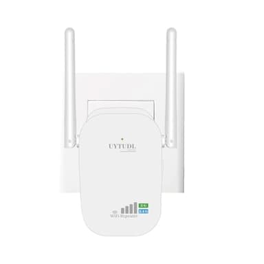 Ripetitore Wifi Wireless, UYTUDL Amplificatore Esterno Potente Velocity Dual Band 1200Mbps, Potential at ua copertura Wi-Fi, Antenna Booster con cavo ethernet, Extender senza fili per Tutti Router