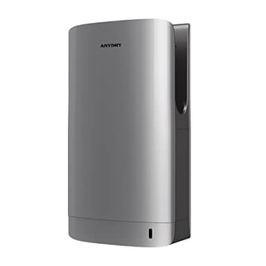 anydry 2065 Asciugamani, Asciugamani Elettrico Commerciale, Asciugamani Professionale, Super Potente, 7-10 Secondi di Asciugatura, 1400-1750 Watt (Argento)