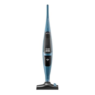 De'Longhi XL135.21 Colombina Class Scopa Elettrica senza Sacco, 3 Livelli di Potenza, Filtro HEPA, Sistema Facile Pulizia EASY CLEAN, Spazzola Multifunzione, Avvolgicavo, Posizione Verticale, Blu