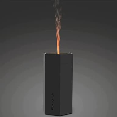 Diffusore di Oli essenziali e di Aromi Senza Fili Effetto Fiamma, Ricaricabile, Luce Regolabile, Spegnimento Automatico - Diffusore Ambiente Elettrico per Yoga, Casa, Ufficio, Camera da Letto