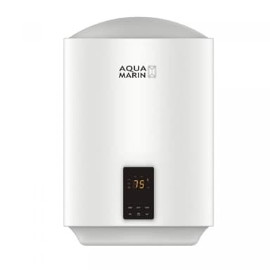 Aquamarin® Scaldabagno Elettrico - Modello ECO e SMART, Capacità 30 litri, 2000 W, Verticale, con Anodo di Magnesio, Termostato a 75 °C, Serbatoio Smaltato- Scaldacqua, Boiler Elettrico, da Bagno
