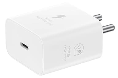 Samsung EP-TA800N 25W Caricabatterie a Ricarica Super Veloce, Porta USB di tipo C, Senza Cavo, Bianco