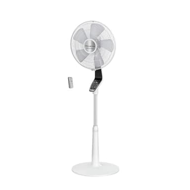Rowenta Turbo Silence Extreme, Ventilatore a Piantana con 14 Velocità e 3 Modalità Automatiche, Ventilatore Silenzioso con Tecnologia Effitech, Oscillazione 120 gradi, Altezza Regolabile, VU5690
