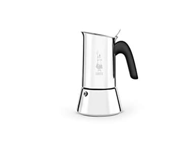 Bialetti Venus Caffettiera in Acciaio Inox, Adatta all'Induzione, Inossidabile, Argento, 4 Tazze