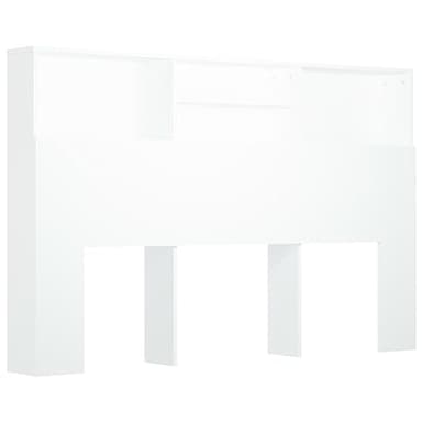 vidaXL Testiera con Contenitore Bianco 160x19x103,5 cm