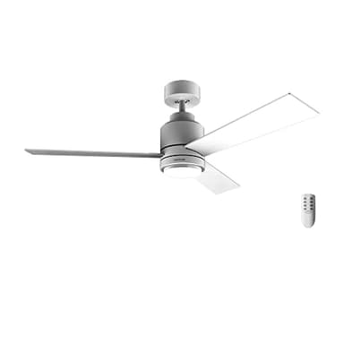 Cecotec Ventilatore da soffitto con luce EnergySilence Aero 4850 Style White. 30 W, diametro 48" con 3 pale, telecomando, motore DC, 6 velocità, modalità Winter-Summer e Natural Breeze