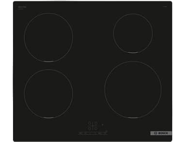 Bosch PUE611BB5H, Serie 4, Piano cottura a induzione, 4 fuochi, Nero