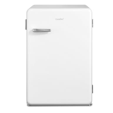 COMFEE' RCD113WH2RT(E) Frigorifero Piccolo con Freezer, 116 Litri, Design Retrò, Frigo Monoporta, Temperatura Regolabile, Adatto a Camera, Ufficio e Hotel, Luce a LED, Silenzioso, Bianco