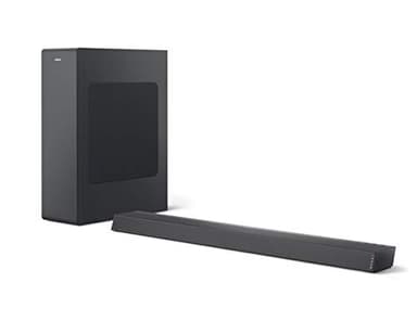Philips Audio Soundbar TAB6305/10 con subwoofer wireless (2.1 canali, Bluetooth, 240 W, Dolby Atmos, HDMI eARC, compatibile con DTS Play-Fi, si collega con assistenti vocali, basso profilo)