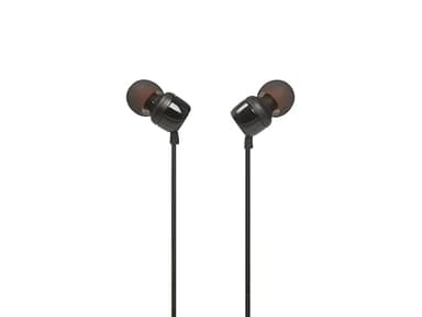 JBL T110 Intra-Auricolari con Comando e Microfono Universale, Nero, Model T110