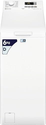 Electrolux Lavatrice a Carica Dall'alto 6 kg, Serie 600 EW6T562L, Tecnologia SensiCare, Display LED con Touch Control, TimeSave, 1151 giri/min, 908x397x599 mm