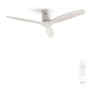 CREATE / WINDCALM DC/Ventilatore da soffitto con motore DC bianco/Silenzioso, timer