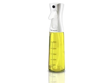 BEPER C102SPE002 Spruzzino olio per friggitrice ad aria, 300 ml, Spruzzino nebulizzatore con Corpo in Vetro, Tappo in Plastica, Bianco