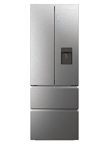 Haier HFW7720EWMP / French Door/fronte in acciaio inox / 477 litri/MyZone Plus/Humidity Zone/distributore d'acqua/Smart Home: Wi-Fi integrato/controllabile anche tramite app, larghezza 70 cm
