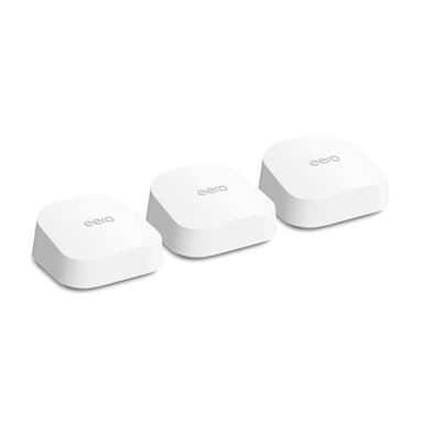 Ti presentiamo il router Wi-Fi 7 mesh dual-band Amazon eero 7 (modello più recente) - Supporta connessioni Internet fino a 2,5 Gbps, copertura fino a 560 m², confezione da 3