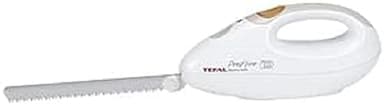Tefal 8523.31 Coltello elettrico, colore: Bianco/Greige, acciaio