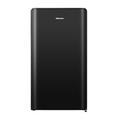 Hisense RR106D4CBE Frigorifero nero shadow a porta singola con design curvilineo, zona congelatore a 3 stelle, 82 L, classe E