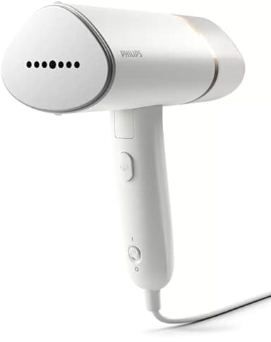 Philips 3000 Series Stiratore Verticale - 1000W, Vapore 20g/min, Piastra Riscaldata, Bianco (STH3020/10)