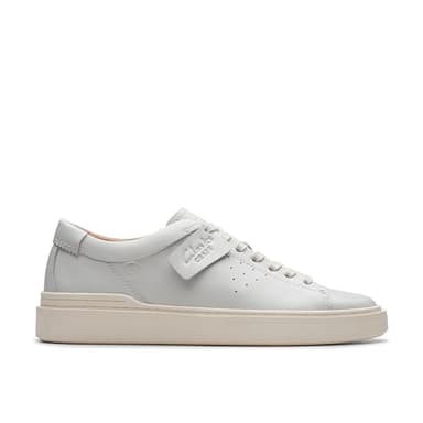 Clarks Craft Swift, Scarpe da Ginnastica Uomo, Pelle Bianca, 42 EU