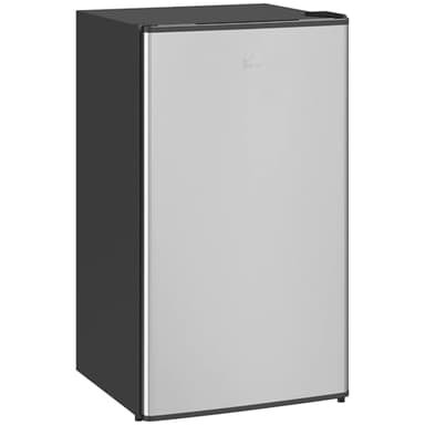 HOMCOM Frigorifero Piccolo 91L MonoPorta Reversibile con Congelatore, Mini Frigo da Camera Tavolo Silenzioso Classe E Compatto Portatile con Temperatura Regolabile, Libera Installazione, Nero