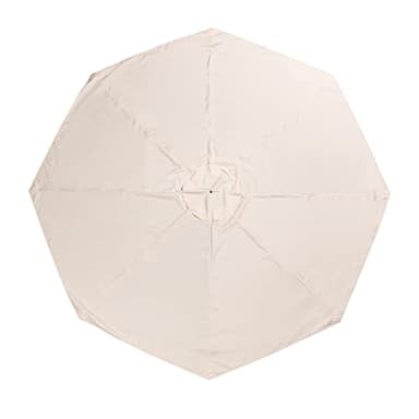 DOITOOL Coperture per ombrelloni da giardino di ricambio 3x3 Metri 8 stecche UV Protezione Parasole Copertura per Ombrellone da terrazzo e Esterno ( Beige, senza Supporto )