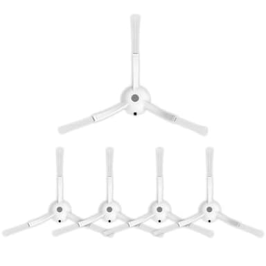 Rrochio Spazzola Laterale per roborock Qrevo S, 5 Spazzole Accessori Ricambi per Aspirapolvere Roborock Tutti Modelli, Qrevo Master Pro Edge Curv, Q8 Max+, S8 MaxV Ultra ecc, Bianco