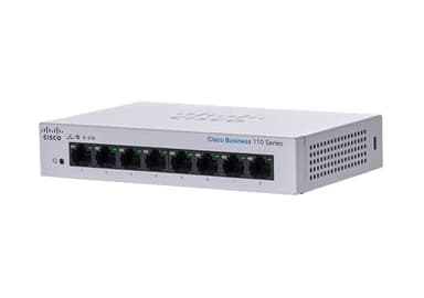 Cisco Business CBS110-8T-D Unmanaged Switch | 8 porte GE | Desktop | Ext PS | Limited Lifetime Protection (CBS110-8T-D)