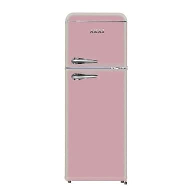 FRIGO VINTAGE ROSA DOPPIA PORTA AKAI CLASSE240