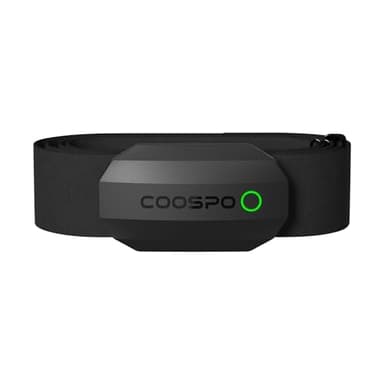 COOSPO H808S Fascia Cardio Cardiofrequenzimetro Fascia Toracica Bluetooth/ANT+, Sensore di Frequenza Cardiaca Impermeabile IP67 Compatibile con CoospoRide/wahoo fitness/strava/Pulsoid