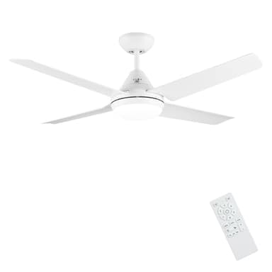 Newday Ventilatore da Soffitto Bianco, 122cm Ventilatori da Soffitto con Luce e Telecomando, Ventilatore da Soffitto con Lampadario Dimmerabile, Pala Ventilatore a Soffitto Silenzioso per Soggiorno